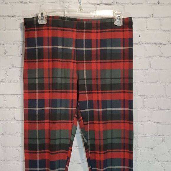 Climate Right by CuddlDuds fleece plaid base layer leggings - Picture 2 of 8